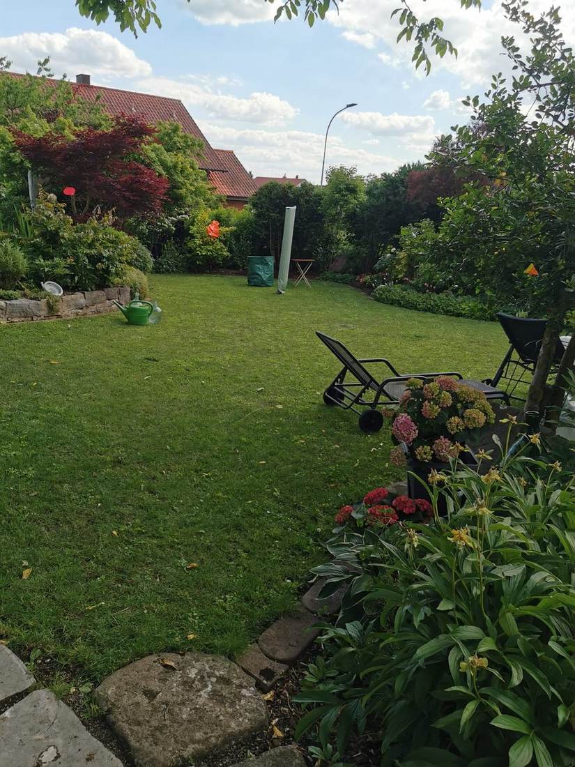 Gepflegter Rasen im Garten